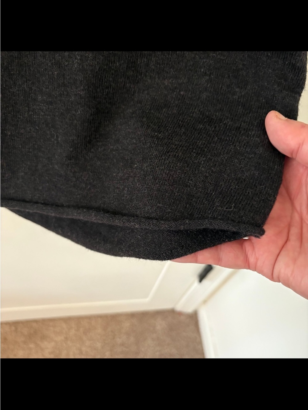 Smartwool Bell Sleeve Crew Neck Sweater Charcoal Heather. Size Small. - Picture 5 of 11